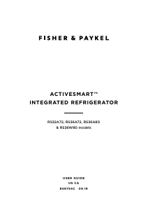 Mode d’emploi Fisher and Paykel RS32A72J1 Réfrigérateur combiné