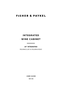 Manual Fisher and Paykel RS2484VR2K1 Wine Cabinet