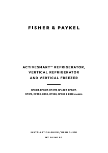 Handleiding Fisher and Paykel RF308FLDW1 Vriezer