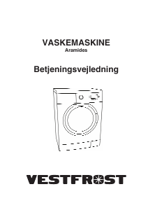 Brugsanvisning Vestfrost KMO 1607 Vaskemaskine