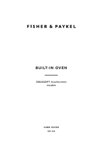 Manual Fisher and Paykel OB24SDPTDB1 Oven