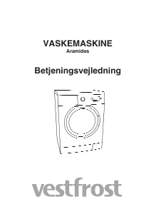 Brugsanvisning Vestfrost WHF 1400 Vaskemaskine
