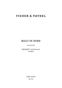 Manual Fisher and Paykel OB24SDPTDX1 Oven