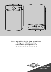 Bedienungsanleitung Clage S 15 Warmwasserspeicher