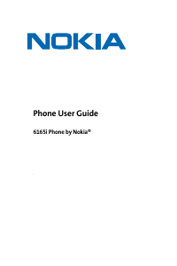 Manual Nokia 6165i Mobile Phone