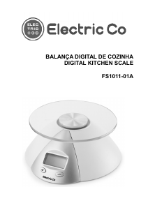 Manual Electric Co FS1011-01A Balança de cozinha