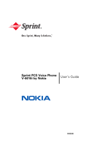 Manual Nokia 6016i (Sprint) Mobile Phone