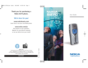 Manual Nokia 8270 Mobile Phone