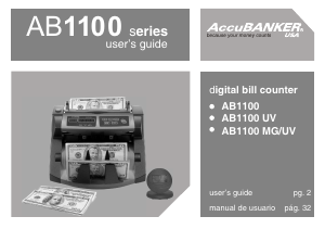 Manual AccuBANKER AB1100 Banknote Counter