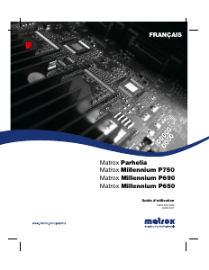 Mode d’emploi Matrox Millennium P690 Carte graphique