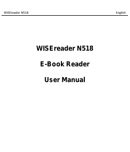 Handleiding Hanvon WISE N518 E-reader