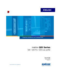 Manual Matrox QID Graphics Card