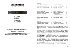 Mode d’emploi Manhattan Plaza XT-CM Récepteur numérique