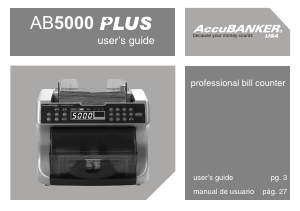 Manual de uso AccuBANKER AB5000 Plus Contadora de billetes