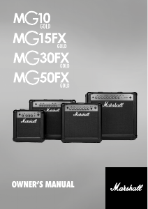 Manual Marshall MG15FX Gold Guitar Amplifier