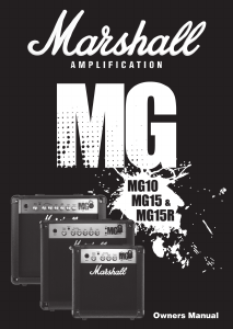 Mode d’emploi Marshall MG15R Amplificateur de guitare