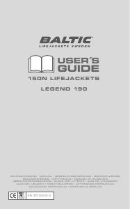Rokasgrāmata Baltic Legend 190 Glābšanas veste