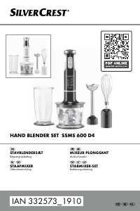 Handleiding SilverCrest IAN 332573 Staafmixer