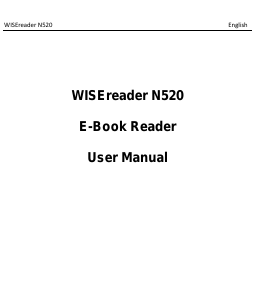 Handleiding Hanvon WISE N520 E-reader