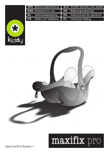 Manual de uso Kiddy Maxifix Pro Asiento para bebé