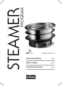 Manual Stöckli Steamer Program Steam Cooker