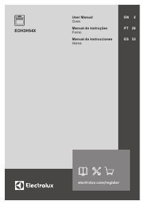 Manual de uso Electrolux EOH3H54X Horno