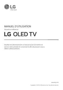 Mode d’emploi LG OLED55B9SLA Téléviseur OLED