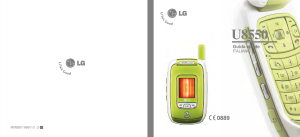 Manuale LG U8550 Telefono cellulare