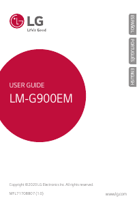 Manual LG LM-G900EM Telefone celular