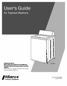 Manual Huebsch ZWNE9RSN115CW01 Washing Machine
