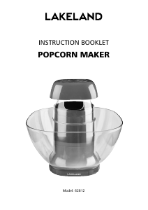 Handleiding Lakeland 62812 Popcornmachine