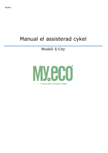 Bruksanvisning MyEco E-City Elcykel