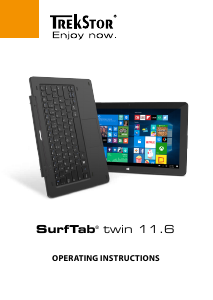 Manual TrekStor SurfTab twin 11.6 Tablet