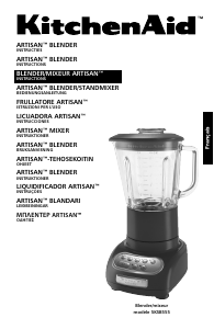 Mode d’emploi KitchenAid 5KSB555EPK Artisan Blender