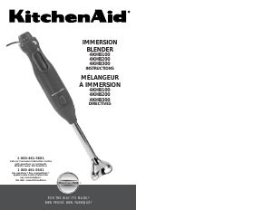Manual KitchenAid 4KHB100 Hand Blender