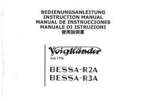 Handleiding Voigtländer Bessa R2A Camera