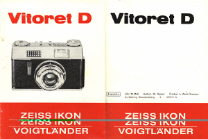 Brugsanvisning Voigtländer Vitoret D Kamera