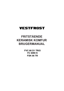 Handleiding Vestfrost FC 6090 K Fornuis