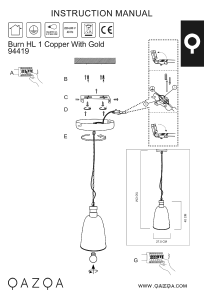 Bruksanvisning Qazqa 94419 Lampa