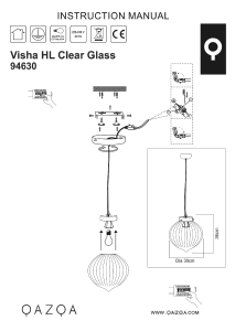 Bruksanvisning Qazqa 94630 Visha Lampa