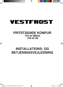 Handleiding Vestfrost FVC 66 Omega Fornuis
