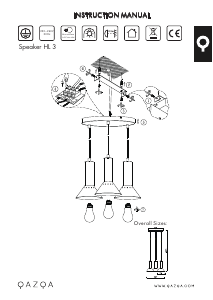 كتيب Qazqa 96606 Speaker مصباح