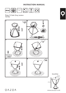 Kasutusjuhend Qazqa 96782 Platar Lamp