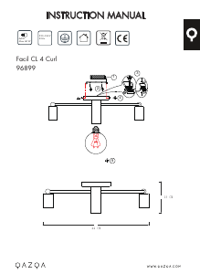 説明書 Qazqa 96899 Facil ランプ