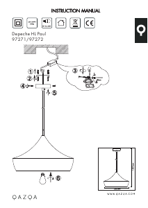 Manuale Qazqa 97272 Paul Lampada