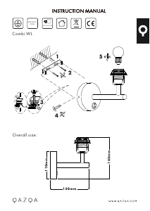 Bruksanvisning Qazqa 97566 Combi Lampa