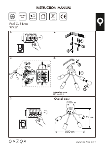 Mode d’emploi Qazqa 97757 Facil Lampe