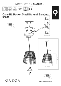 Brugsanvisning Qazqa 98039 Cane Bucket Lampe