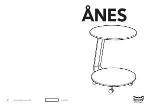Manuál IKEA ANES Noční stolek