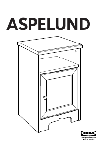 Manual IKEA ASPELUND Bedside Table